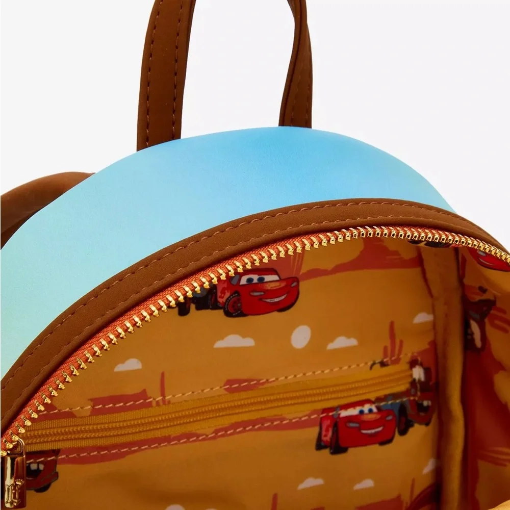 Loungefly Disney Pixar Cars Lightning McQueen and Mater Mini Backpack - Picture 4 of 4